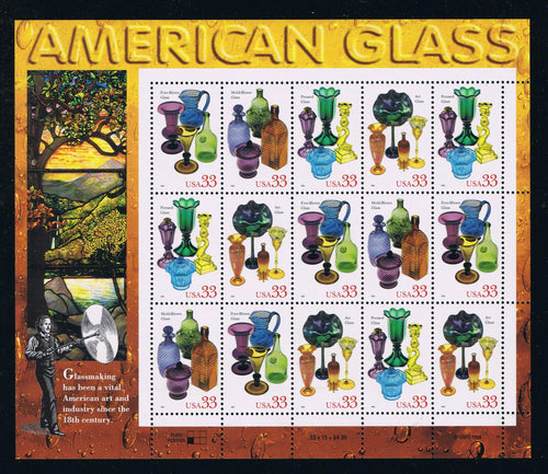 # 3325-28 (1999) Glass - Pane, MNH