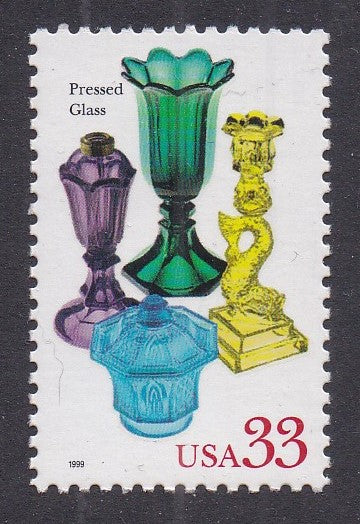 # 3327 (1999) Glass - Sgl, MNH