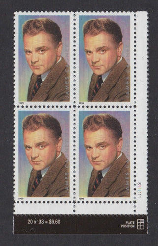 # 3329 (1999) James Cagney - PB, LR #S111111, MNH