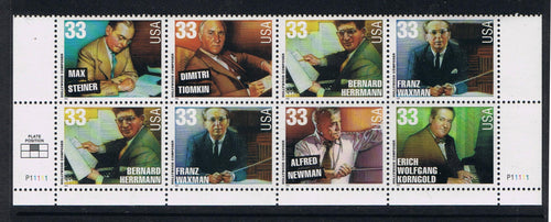 # 3339-44 (1999) Hollywood Composers - PB, B #P11111, MNH