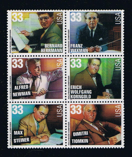 # 3339-44 (1999) Hollywood Composers - BK/6, MNH