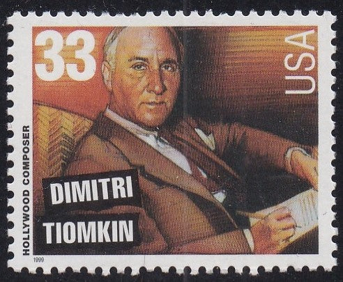 # 3340 (1999) Composers, Tiomkin - Sgl, MNH