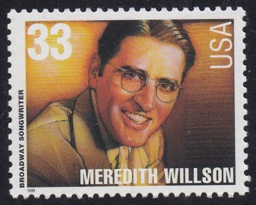 # 3349 (1999) Broadway Songwriters, Willson - Sgl, MNH