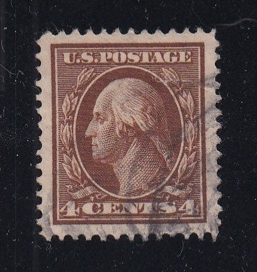 # 334 (1908) Washington - Sgl, Used, XF+ [4]