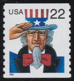 # 3353 (1999) Uncle Sam - Coil sgl, XF MNH