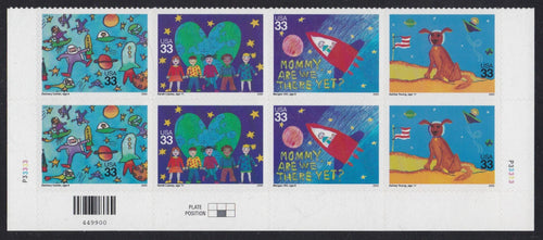 # 3414-17 (2000) Children's Design - PB/8, B #P33333, MNH