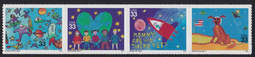 # 3414-17 (2000) Children's Design - Strip/4, MNH