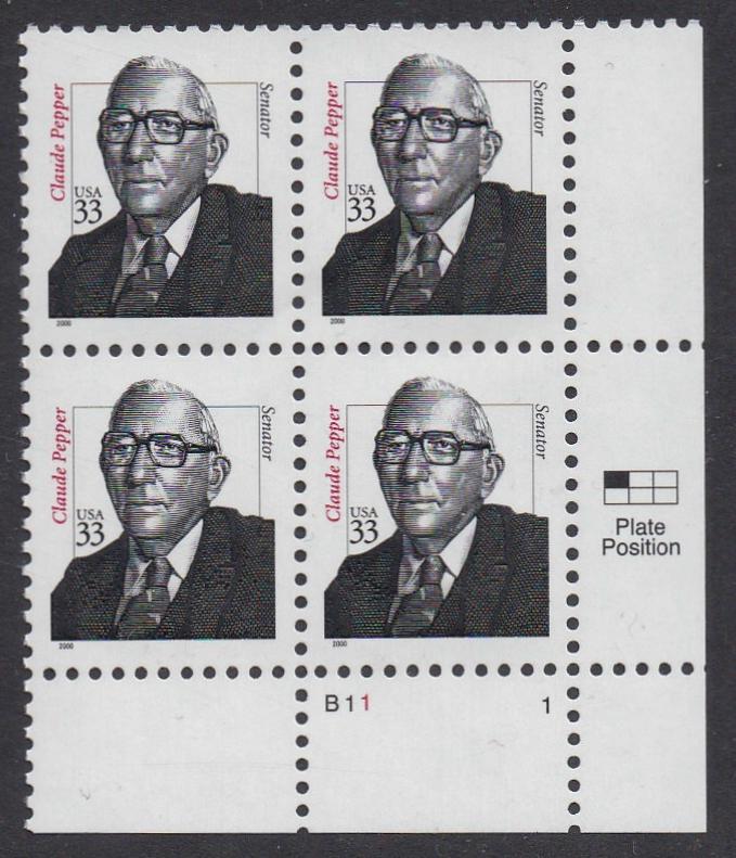 # 3426 (2000) Pepper - PB, LR #B11-1, MNH