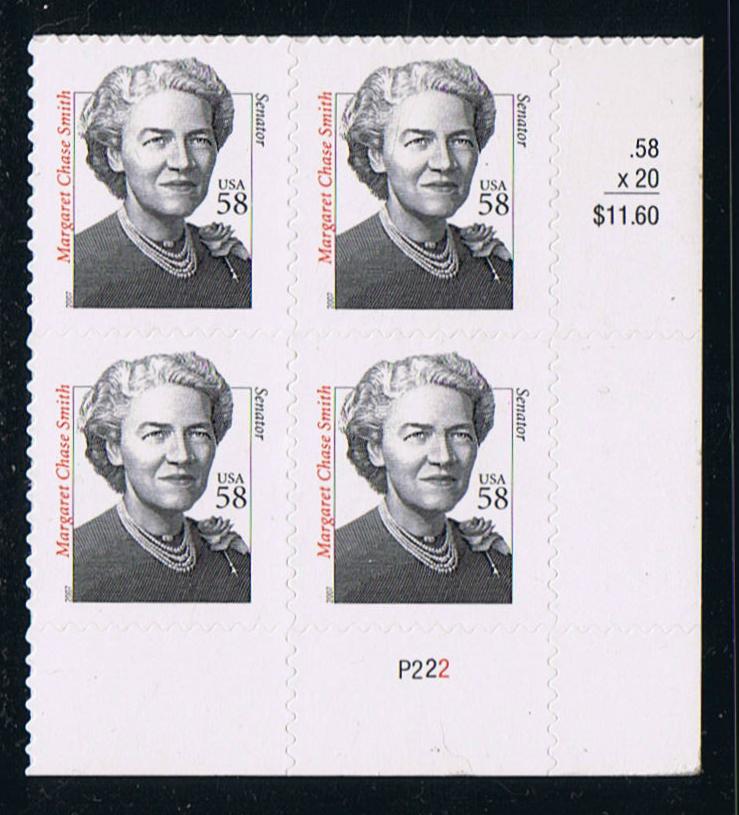# 3427 (2007) Sen Margaret Chase Smith - PB, LR #P222, MNH