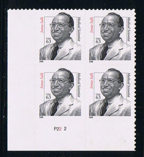 # 3428 (2006) Jonas Salk - PB, LL #P22-2, MNH