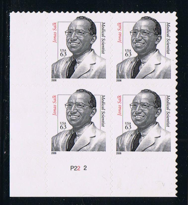 # 3428 (2006) Jonas Salk - PB, LL #P22-2, MNH