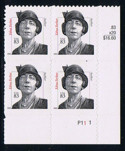 # 3434 (2003) Edna Ferber, DC 11.25 - PB, LR #P11-1, MNH