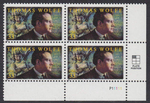 # 3444 (2000) Thomas Wolfe - PB, LR #P11111, MNH