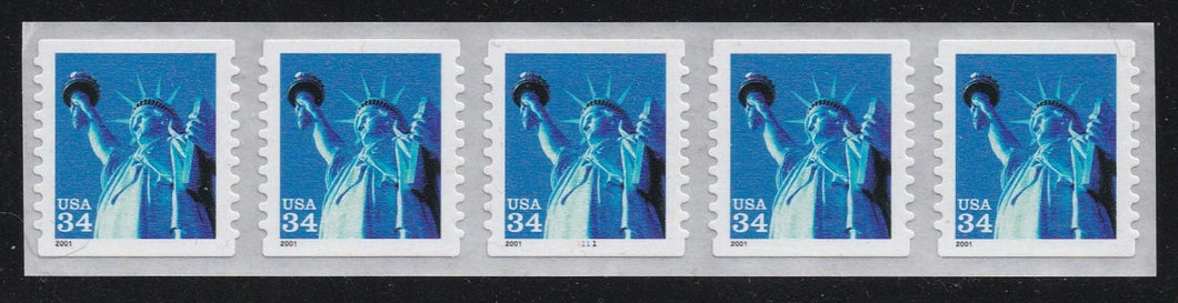 # 3466 (2001) Statue of Liberty - PS/5, #1111, XF MNH