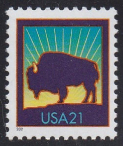 # 3467 (2001) Buffalo, WAG - Sgl, MNH