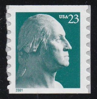 # 3475A (2001) Washington - Coil sgl, MNH