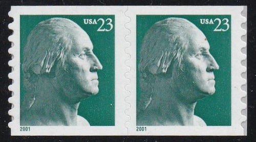 # 3475A (2001) Washington - Coil pr, MNH