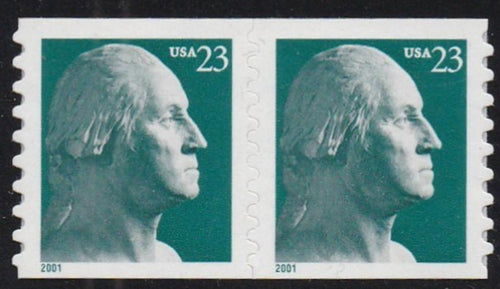 # 3475A (2001) Washington - Coil pr, XF MNH