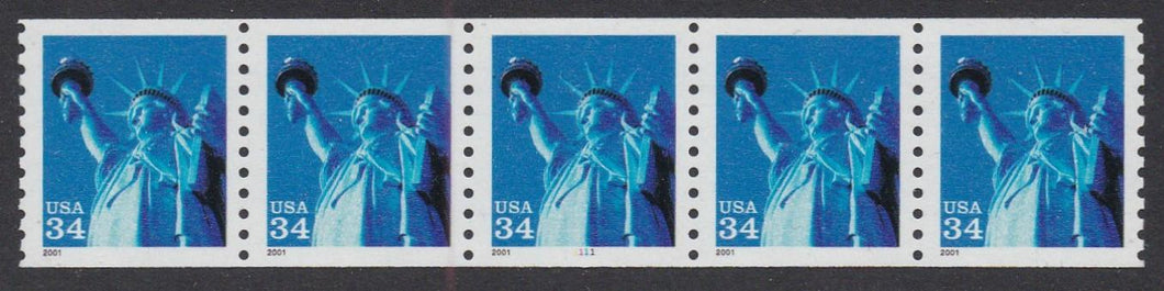 # 3476 (2001) Statue of Liberty, GSP Tag - PS/5, #1111, MNH
