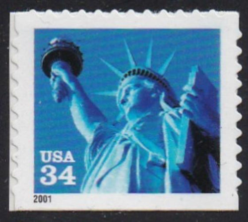 # 3485 (2001) Statue of Liberty - Bklt sgl, MNH