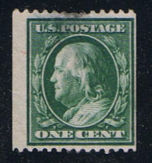 # 348 (1908) Franklin - Coil sgl, Used