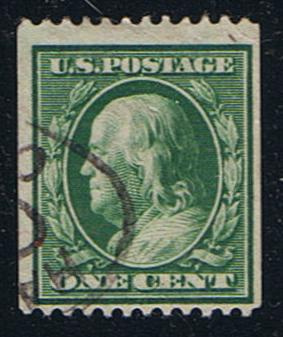 US Sc# 348 (1908) Franklin Used