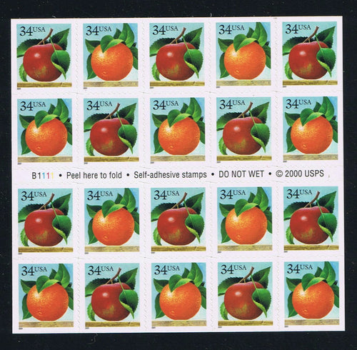 # 3492b (2001) Apple and Orange - BKLT, #B1111, MNH
