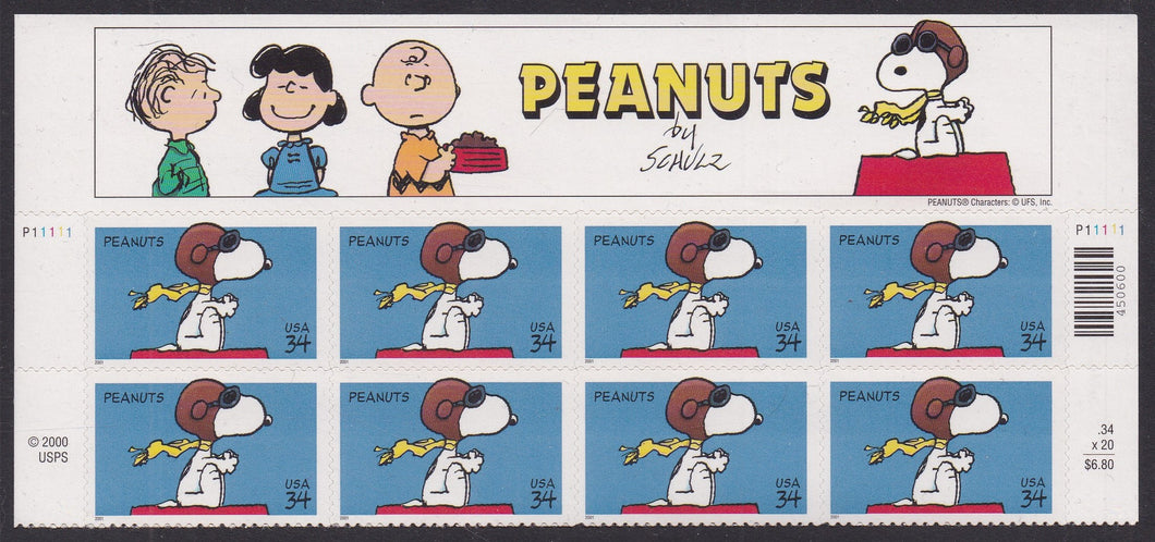 # 3507 (2001) Snoopy - PB/8, Top #P11111, MNH