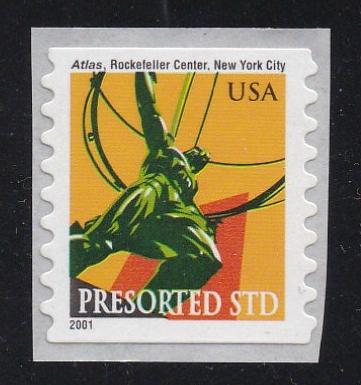 # 3520 (2001) Atlas - Coil sgl, MNH
