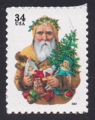 # 3540 (2001) Santa, large date - Sgl, MNH
