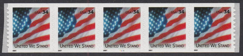 # 3550 (2001) Flag - PS/5, #1111, FVF, MNH
