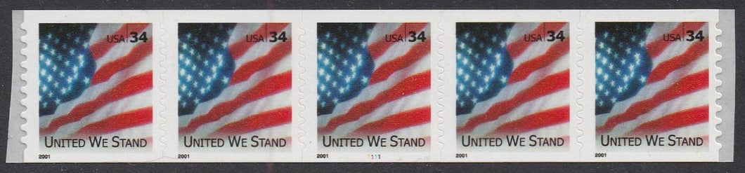# 3550 (2001) Flag - PS/5, #1111, FVF, MNH