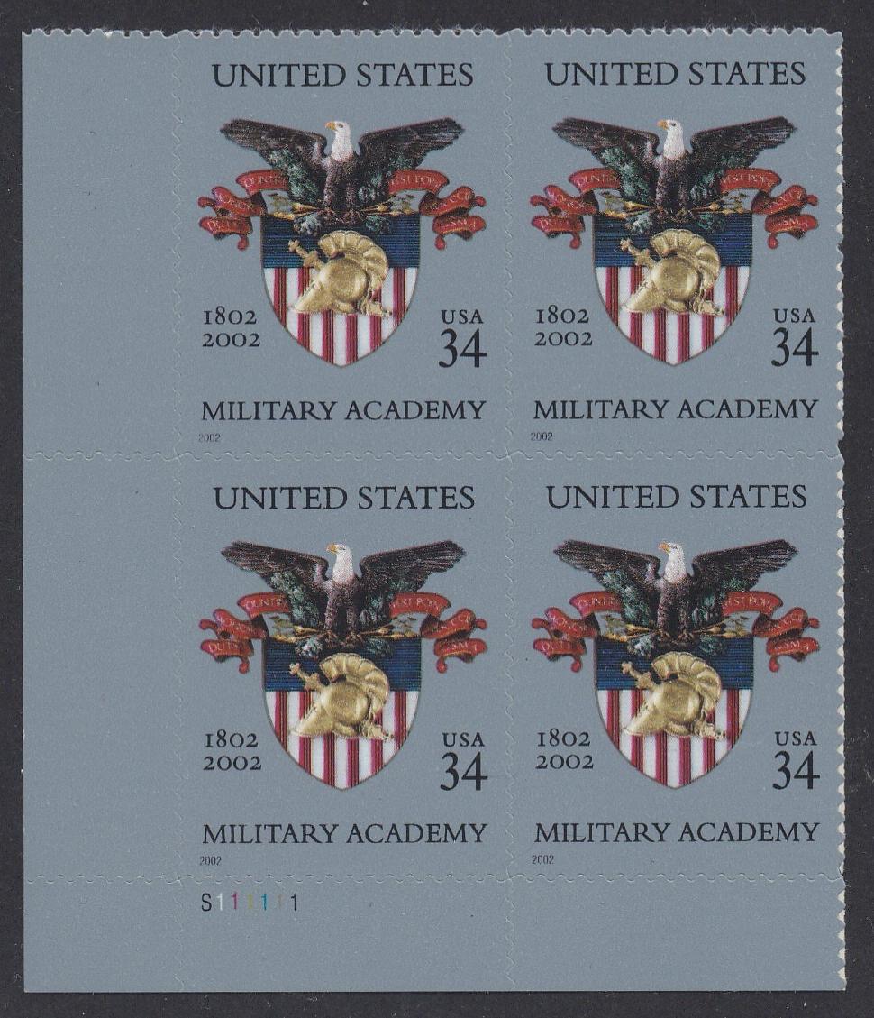 # 3560 (2002) Military Academy - PB, LL #S111111, MNH
