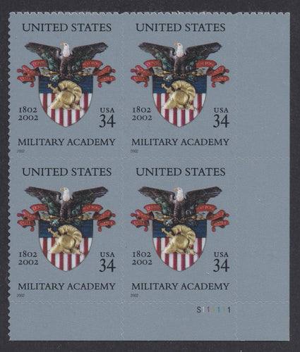 # 3560 (2002) Military Academy - PB, LR #S111111, MNH