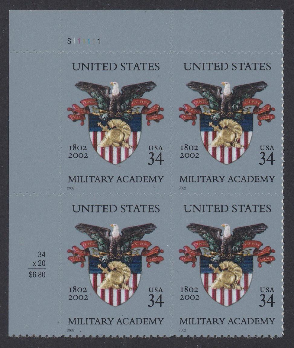 # 3560 (2002) Military Academy - PB, UL #S111111, MNH