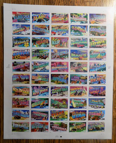 # 3561-3610 (2002) Greetings - Pane, Right MNH