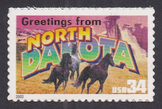 # 3594 (2002) North Dakota - Sgl, MNH