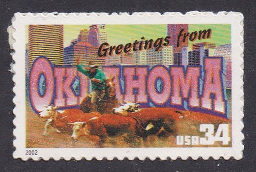# 3596 (2002) Oklahoma - Sgl, MNH