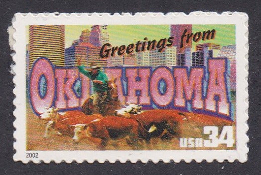 # 3596 (2002) Oklahoma - Sgl, MNH
