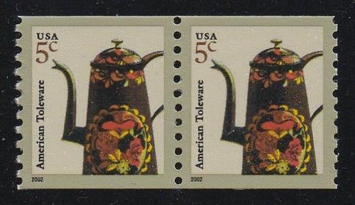 # 3612 (2002) Toleware Coffeepot - Coil pair, XF MNH