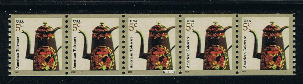 # 3612 (2002) Toleware Coffeepot - PS/5, VF MNH