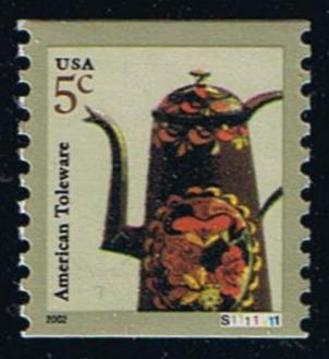 # 3612 (2002) Toleware Coffeepot - PS/1, XF MNH