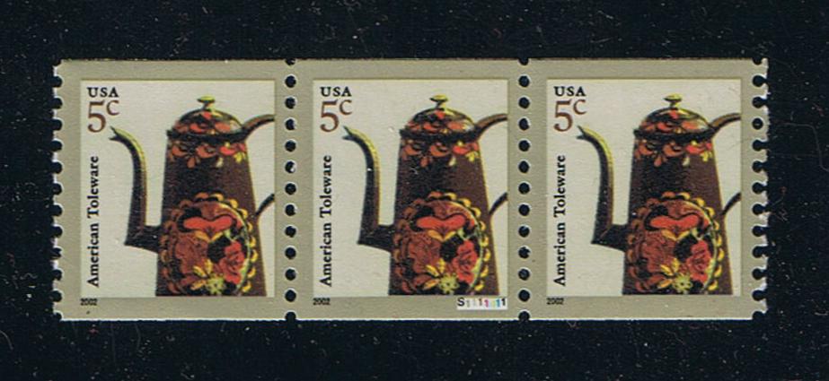 # 3612 (2002) Toleware Coffeepot - PS/3, VF MNH
