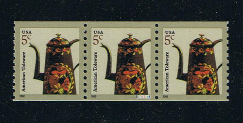 # 3612 (2002) Toleware Coffeepot - PS/3, XF MNH