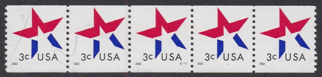 # 3615 (2002) Star - PS/5, S111, VF MNH