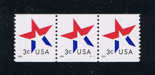 # 3615 (2002) Star - PS/3, #S111, XF MNH