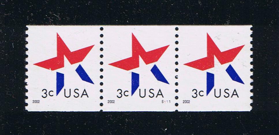# 3615 (2002) Star - PS/3, #S111, XF MNH