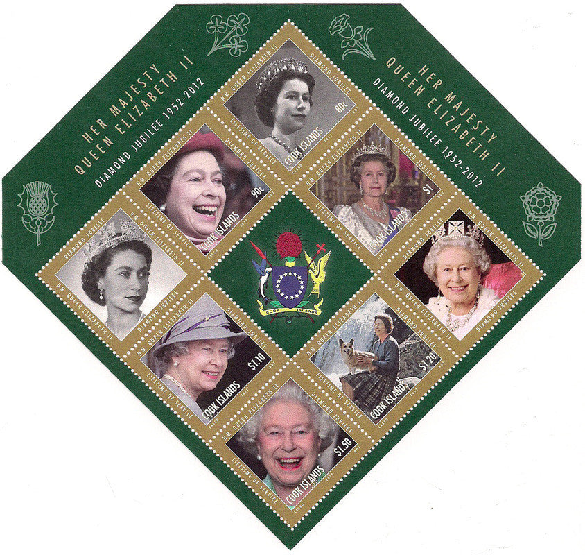 CI # 1408 (2012) Diamond Jubilee Issue Diamond Souvenir Sheet