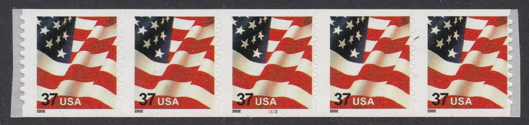 # 3632 (2002) Flag, 2002 year date - PS/5, #3333, FVF, MNH