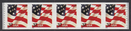 # 3632 (2002) Flag, 2002 year date - PS/5, #4444, FVF, MNH